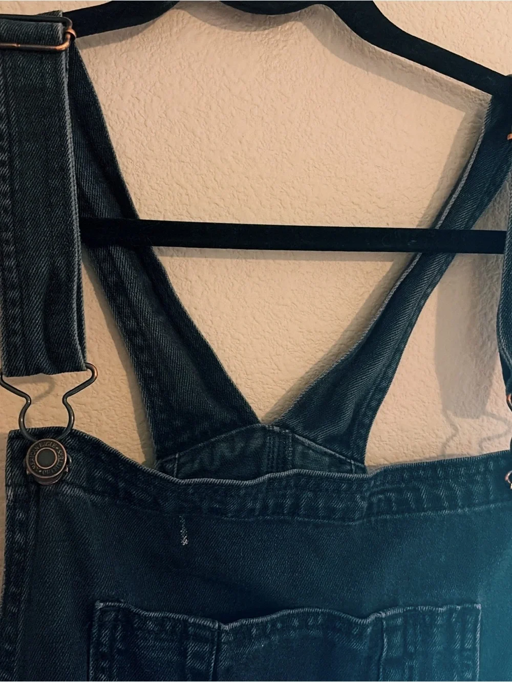American Eagle, Black Denim Overall Skirt dress